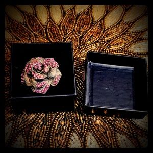 3 for $10 jewelry pink and silver adjustable ring